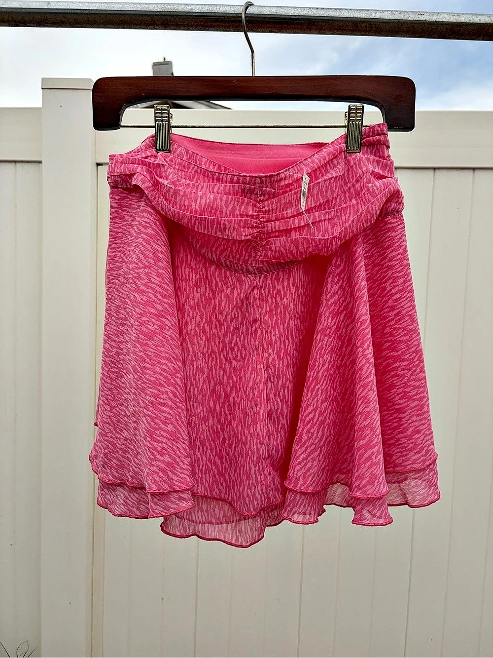 Aerie Pink Wrap Mini Skirt Size Medium NWT